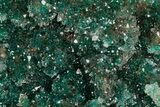 Glassy Quartz Crystals Over Dioptase - Sanda, Congo #346111-1